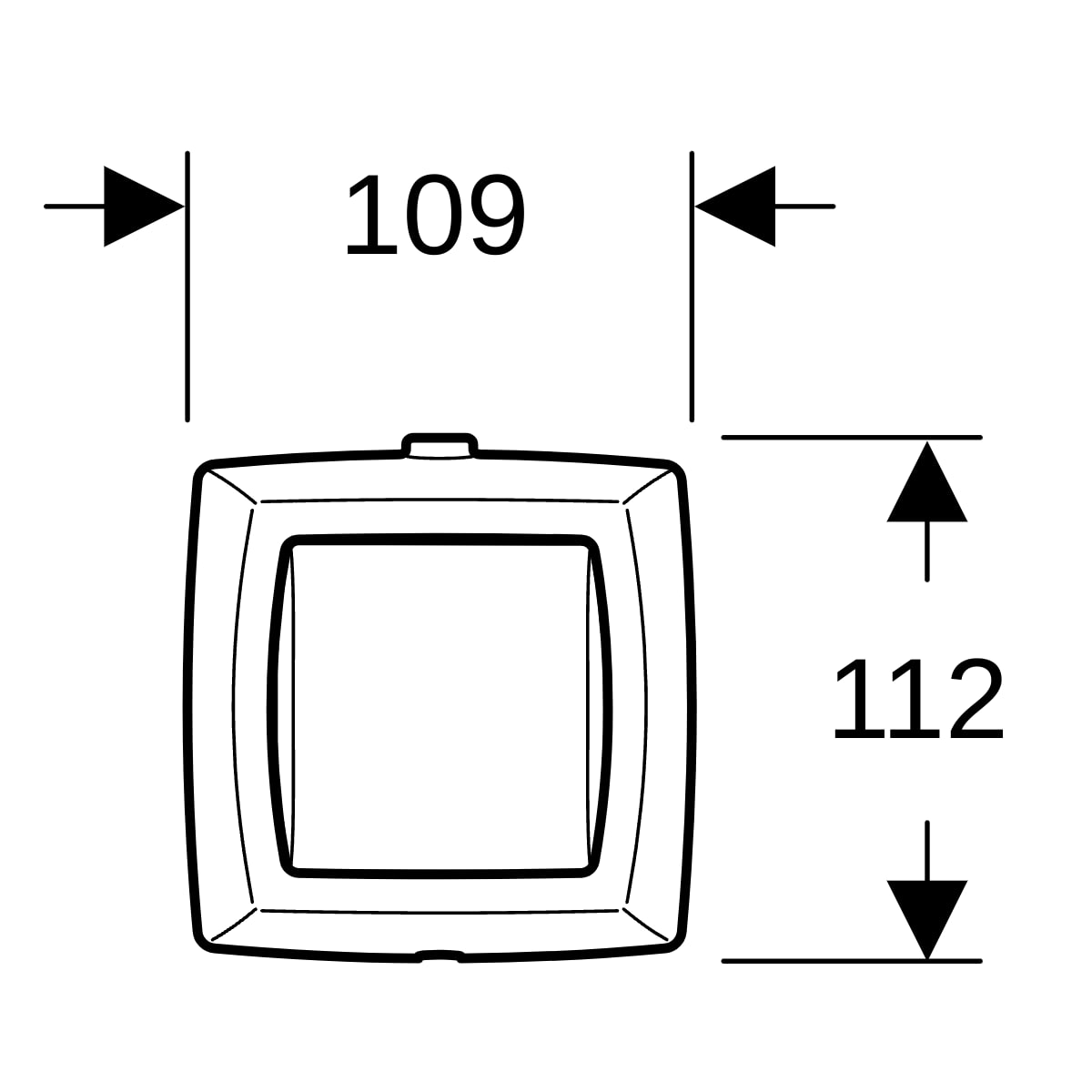 Geberit Handdrücker AP für 1-Mengen-Spülauslösung zu WC-Steuerung pneumatischer Spül-Auslösungchrom 240.570.KA.1