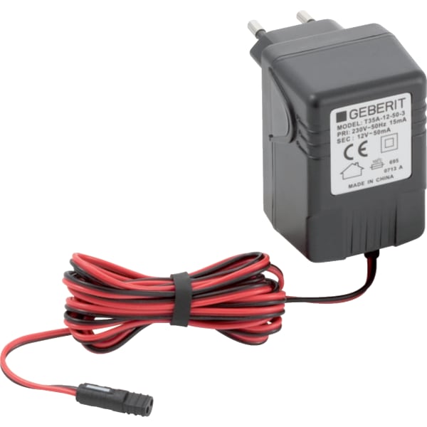 Geberit Steckernetzteil 230V zu Waschtisch-Armatur Typ 85, 86, 185 und 186 241.630.00.1