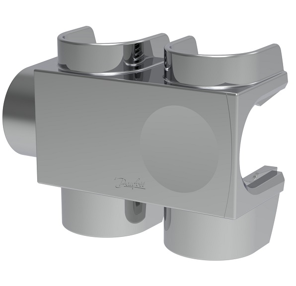 Danfoss Kunststoffabdeckung für VHS-DV Durchgang, Fühler rechts in chrom, Heizkörper 3/4" 013G7962