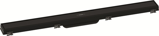 Hansgrohe RainDrain Match Duschrinne 800mm mit höhenverstellbaren Rahmen schwarzmatt 56038670