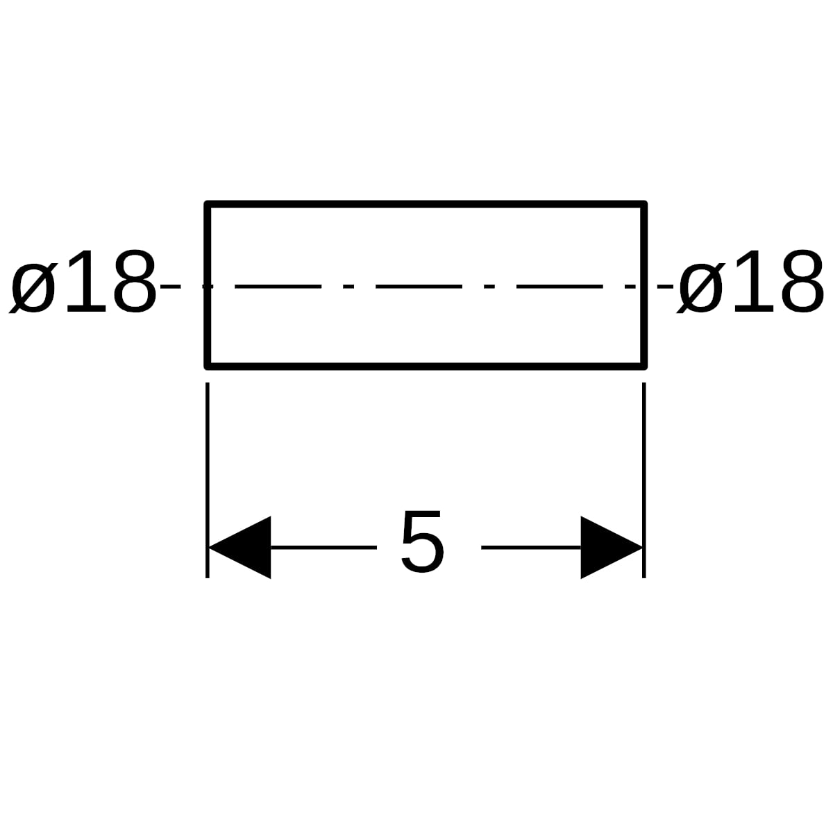 Geberit Mapress Edelstahl Rohrnippel d18 32051