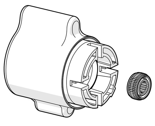 Hansa Absperrgriff chrom 1006423V
