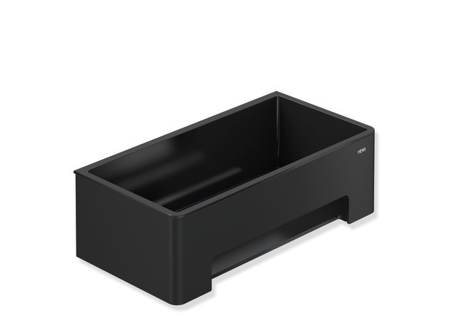 HEWI Duschkorb System 900, Halter Edelstahl, Einsatz Kunststoff, schwarz matt 900.03.00160 CV