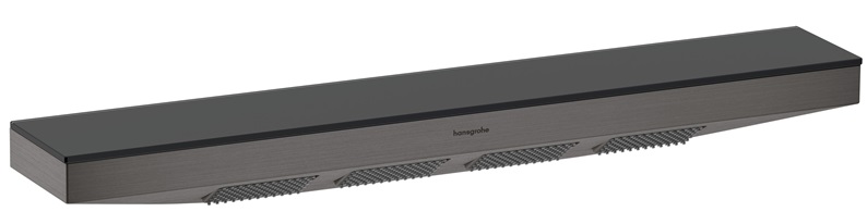 Hansgrohe Schulterbrause Rainfinity 500 1jet mit Duschablage brushed black chrom 26243340