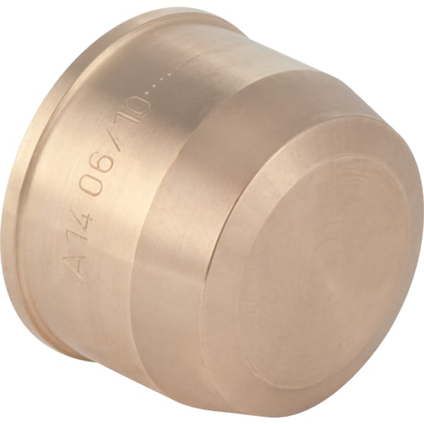 Geberit Kappe Messing auf Verteiler mit Steckanschluss 653.483.00.1