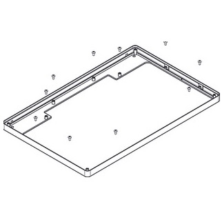 Hansgrohe Rahmen Kopfbrause 460 2jet und 3jet chrom 93391000