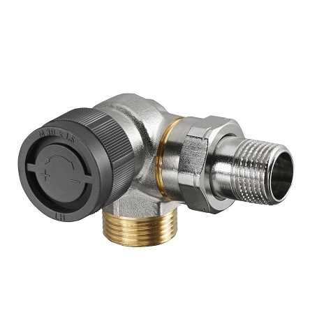 Oventrop Thermostatventil "A" DN15, G 3/4AG x R 1/2AG, Winkel-Eck links 1181396