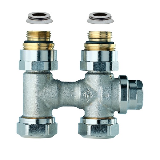 Heimeier Verschraubung Vekolux 1-Rohr 1/2" Durchgang Rohranschluss G 3/4 AG 0534-50.000