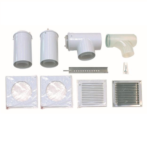 Vaillant Basis-Anschluss-Set d:110/160mm PP an d:110mm im Schacht mit getr. Luftzufuhr 0020145578