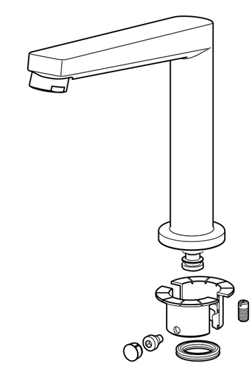 Hansa Auslauf HANSATWIST Ausladung 193mm chrom 59914204