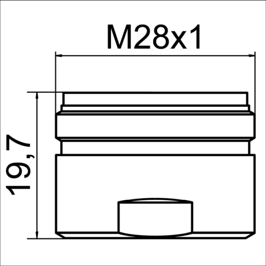 Neoperl Crystal Laminar Strahlregler verchromt, M28x1, 60-70 l/min 01260090