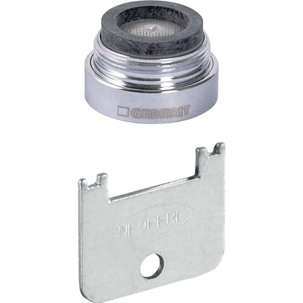 Geberit Strahlregler, zu Waschtisch-Armaturen Typenhochglanz-verchromt 1.3l/min starr 243.626.21.1
