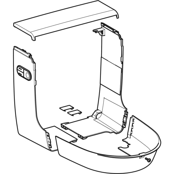 Geberit Designabdeckung zu AquaClean Mera glanzverchromt 243.102.21.1