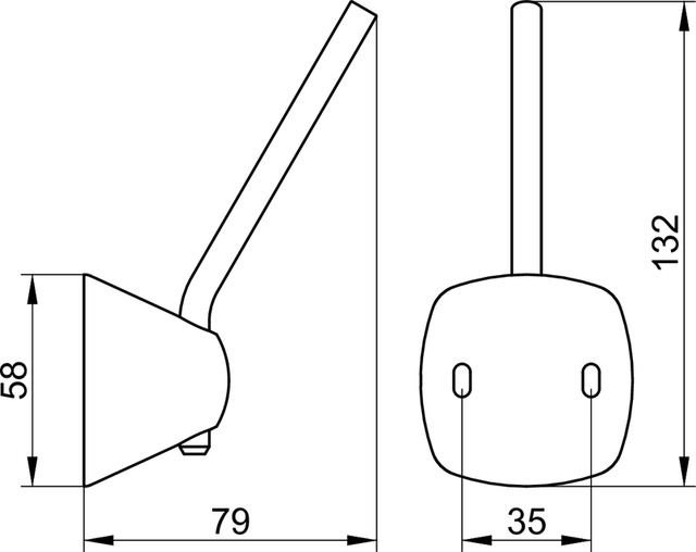 Keuco Ersatzrollhalter City.2, verchromt 02763010000
