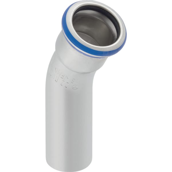 Geberit Mapress Edelstahl Bogen 30 Grad d54 mit Einschubende 36137