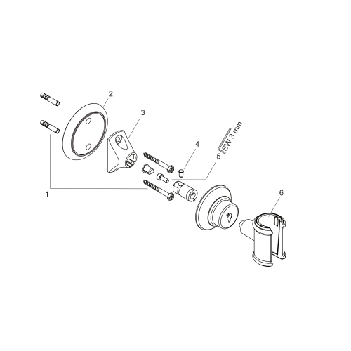 Hansgrohe Brausehalter Axor Montreux chrom 16325000