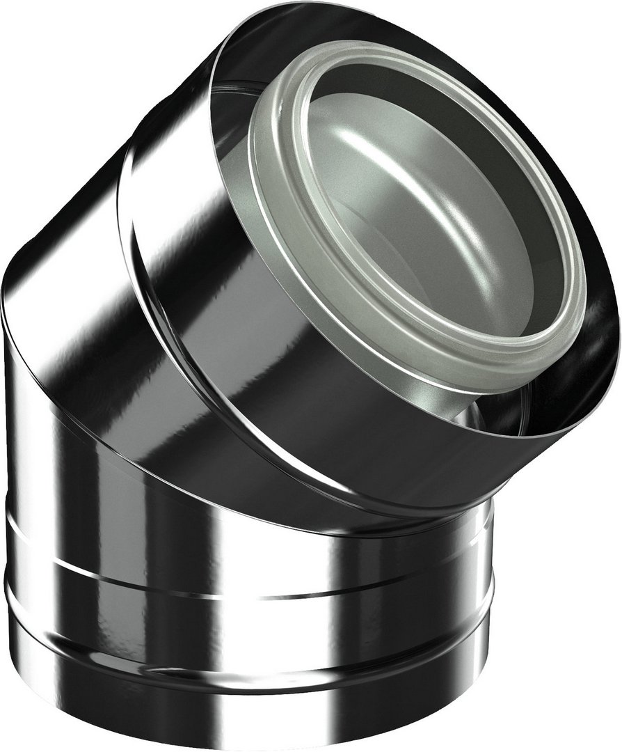 Bosch Bogen konzentrisch d: 80/125, 45 Grad Edelstahl Abgaszubehör FC-CE80-45 7738112701