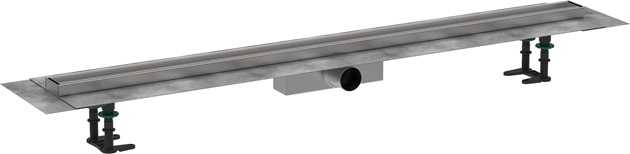 Hansgrohe Komplettset RainDrain Compact 1200mm befliesbar für Standardinstallation gebürstet edelstahl 56185000