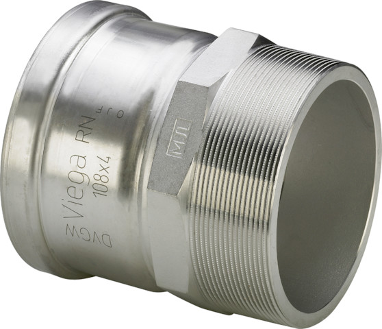 Viega Übergangsstück Sanpress Inox XL 2311XL in 64,0mm x R2 1/2, Edelstahl 619985
