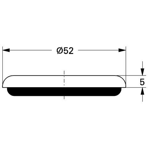 Grohe Rosette d:52mm weiß 45540L00