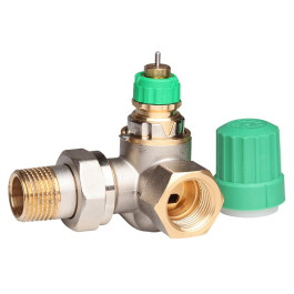 Danfoss Dynamic Valve RA-DV 15 druckunabhängig, R 1/2, Winkeleck rechts, vernickelt 013G7719
