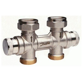 Danfoss dynamischer Hahnblock RLV-KDV für Ventil-Heizkörper G 3/4'', Durchgang 013G7873