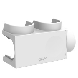 Danfoss Kunststoffabdeckung für VHS-DV Eck, Fühler links in weiß RAL9016, Heizkörper 3/4'' 013G7970