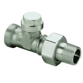 Heimeier Regulux Verschraubung 3/4'' Durchgang, AG DN20, mit Entleerung 0414-02.000