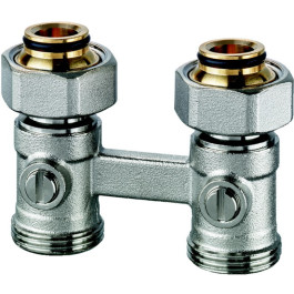 Heimeier Verschraubung Vekotrim 2-Rohr Durchgangsform, für Ventilheizkörper mit G 3/4 AG 0566-50.000