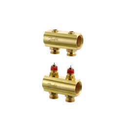 Danfoss Fussbodenheizungs-Verteiler FHF-2 2 Kreise, ohne Durchflussanzeige 088U0502