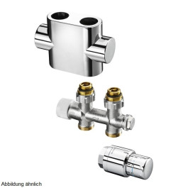 Oventrop Anschluss-Set Multiblock T Durchgang Edelstahl 1184383