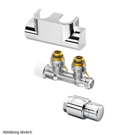 Oventrop Anschluss-Set Multiblock T Eck Edelstahl 1184384