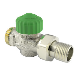 Heimeier Thermostat-Ventilunterteil Eclipse 300, Durchgang, DN15 Außengewinde G3/4 3956-02.000