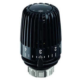 Heimeier Thermostat-Kopf K RAL 9005 schwarz, Standard 6000-00.507