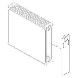 Buderus Seitenteil Plan V 21S 400mm für Ventilheizkörper mit planer Front bis Baujahr 2013 6508421