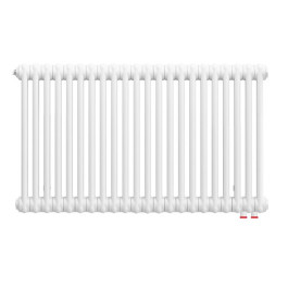 Arbonia Ventil-Röhrenradiator Standard 6-Säuler H: 40 L: 171cm, Modell 6040, weiß, 38 Glieder