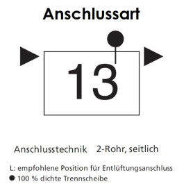 Arbonia Mehrpreis für Anschlussart 13 für Röhrenradiatoren