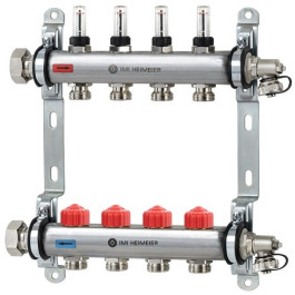 Heimeier Heizkreisverteiler Dynacon 150 automatischer Durchflussregler, 6 Heizkreise 9346-06.800