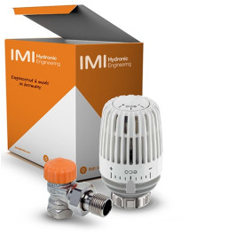 Heimeier Set 3 Thermostatkopf K eco und Thermostatventil Eclipse DN15, Eck 9696-26.800