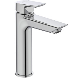 Ideal Standard Tesi Waschtischarmatur Grande Niederdruck mit Ablaufgarnitur chrom, Ausladung 124mm, 5 l/min. A6562AA