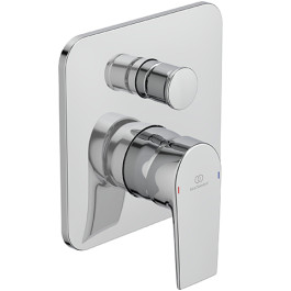 Ideal Standard Tesi Badearmatur Unterputz Bausatz 2 rose tte163x163mm, eigensicher DIN EN 1717, chrom A6759AA