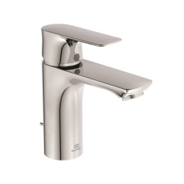 Ideal Standard Connect Air Waschtischarmatur mit Ablaufgarnitur chrom, Ausladung 112mm, 5 l/min. A7021AA