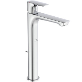 Ideal Standard Connect Air Waschtischarmatur mit hohem schwenkbarem Auslauf mit Sockel chrom, Ausladung 150mm, 5 l/min, mit Ablaufgarnitur A7025AA