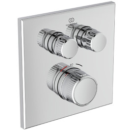 Ideal Standard Brausethermostat UP Ceratherm Navigo 2 Verbraucher Eckig,  Chrom A7302AA
