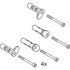 Ideal Standard Befestigungsstecker + Schrauben A860841NU