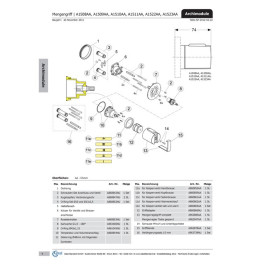 Ideal Standard Dea Dekorring mit Handbrause A860855AA