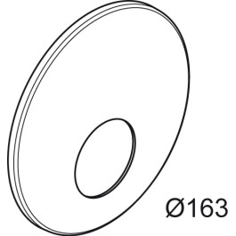 Ideal Standard UP-Rosette D163 Brause, Chrom A860946AA