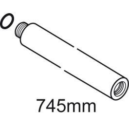Ideal Standard Brausestange, d:25, Abstand L=745mm A861142AA