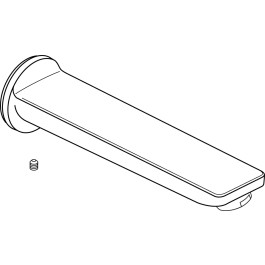 Ideal Standard Auslauf für Wand-Waschtisch-Armatur, Chrom A861322AA