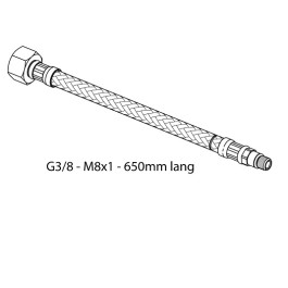 Ideal Standard Druckschlauch G3/8-M8X1, 650mm A961477NU